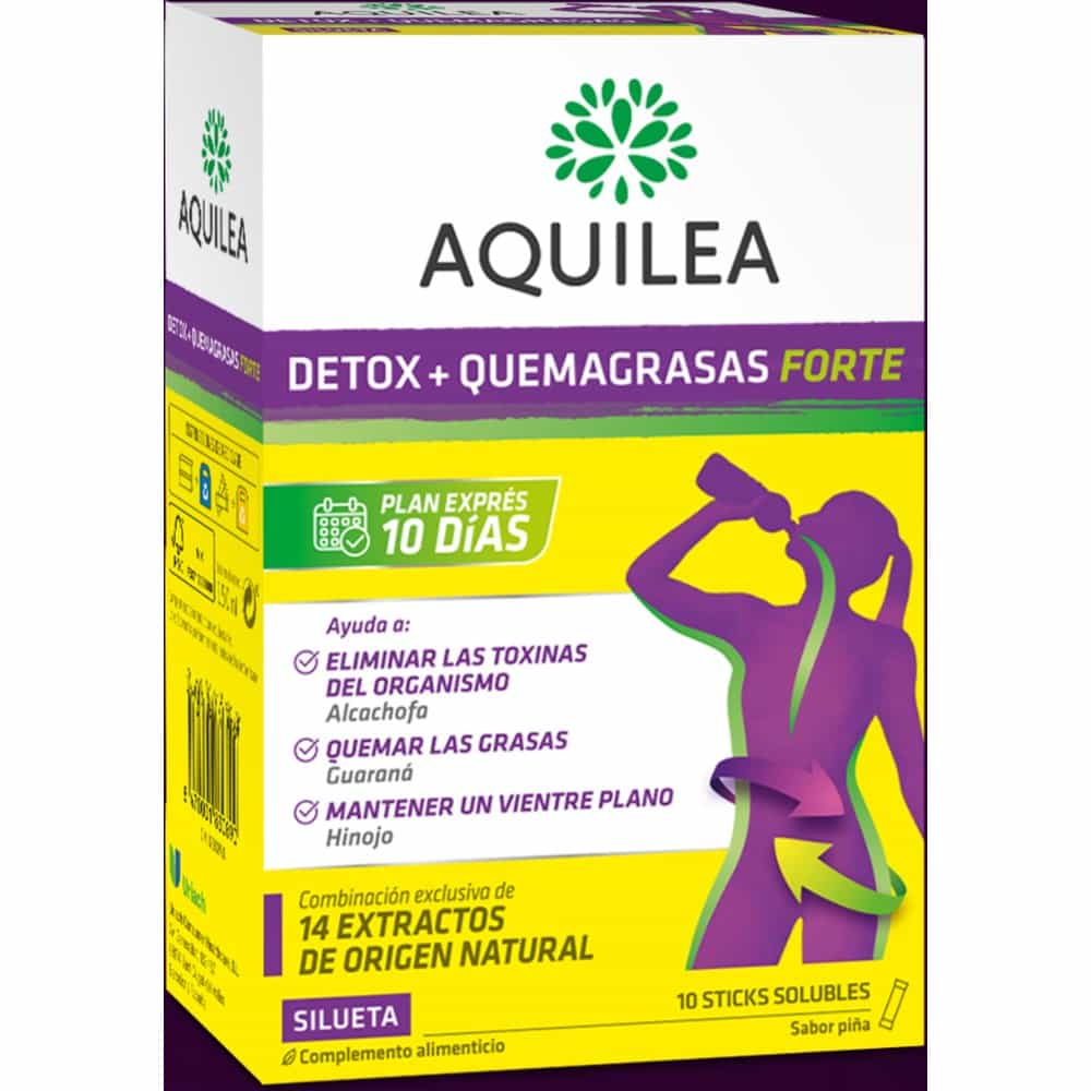 AQUILEA DETOX 10 STICKS 15 ml SABOR PIÑA