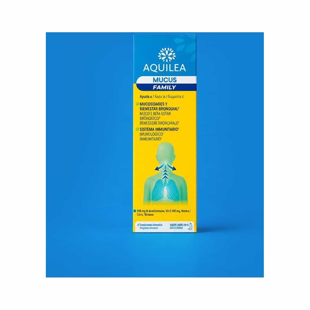 AQUILEA MUCUS FAMILY 1 ENVASE 200 ml SABOR LIMON
