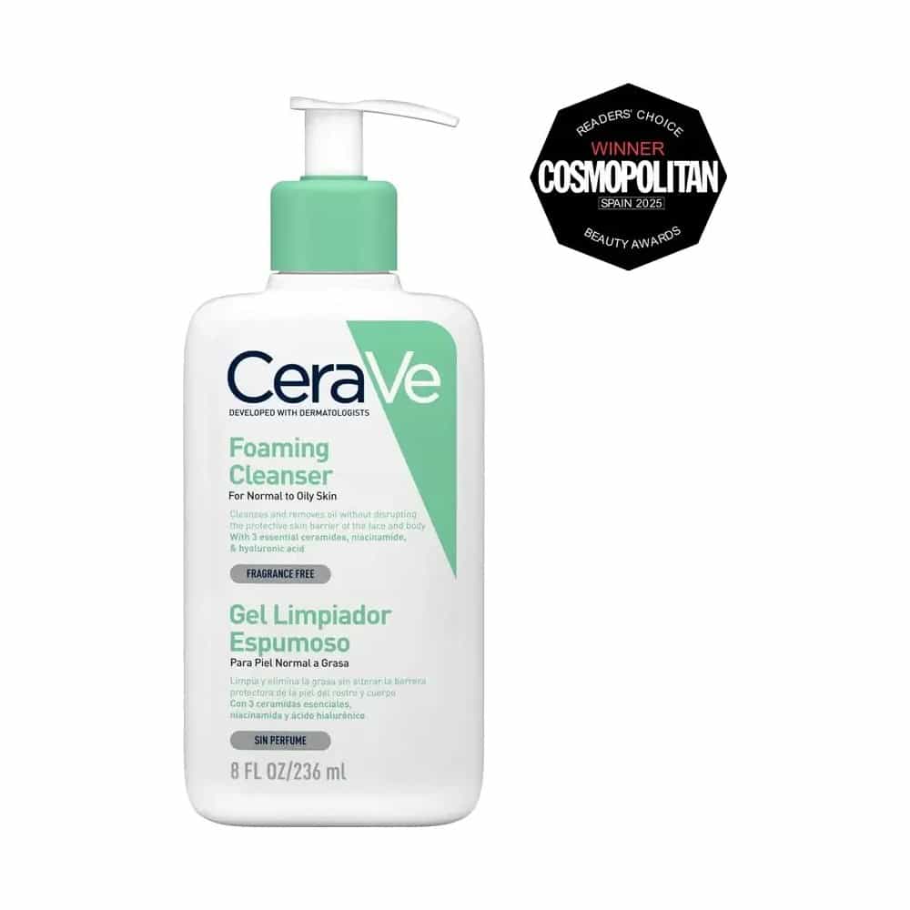CERAVE GEL LIMPIADOR ESPUMOSO 1 ENVASE 473 ml