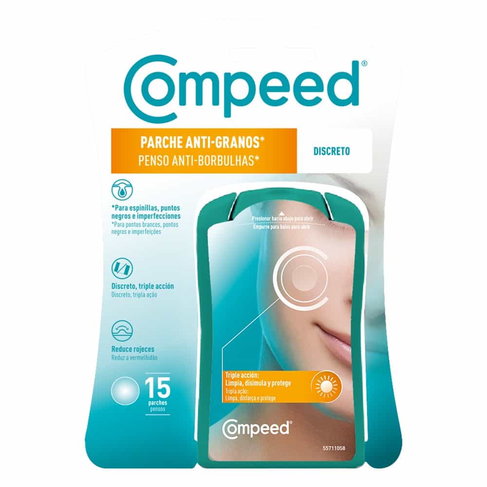 COMPEED PARCHE ANTI-GRANOS DISCRETO TRIPLE ACCION 15 UNIDADES