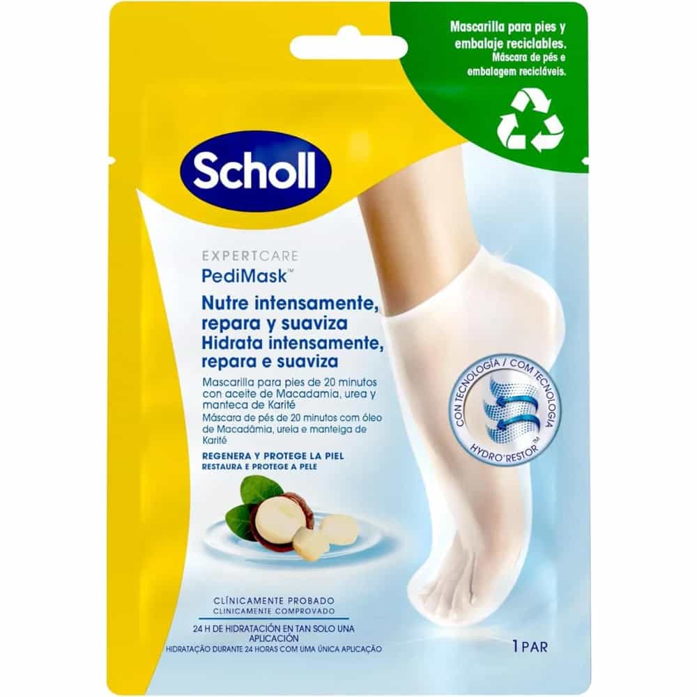 SCHOLL PEDIMASK MASCARILLA NUTRITIVA PIES 1 PAR