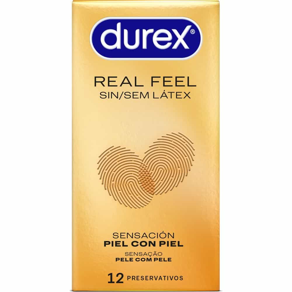 DUREX REAL FEEL PRESERVATIVO SIN LATEX 12 UNIDADES