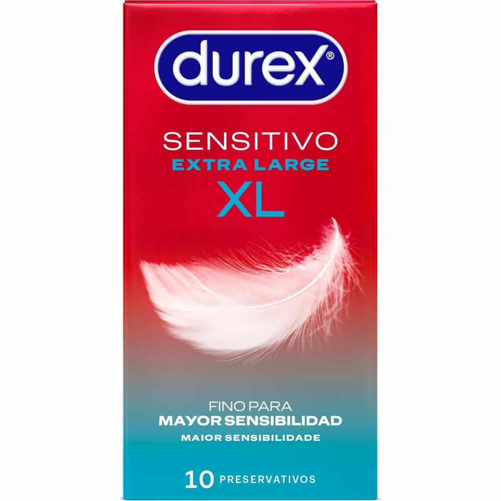 DUREX SENSITIVO XL PRESERVATIVOS 10 UNIDADES