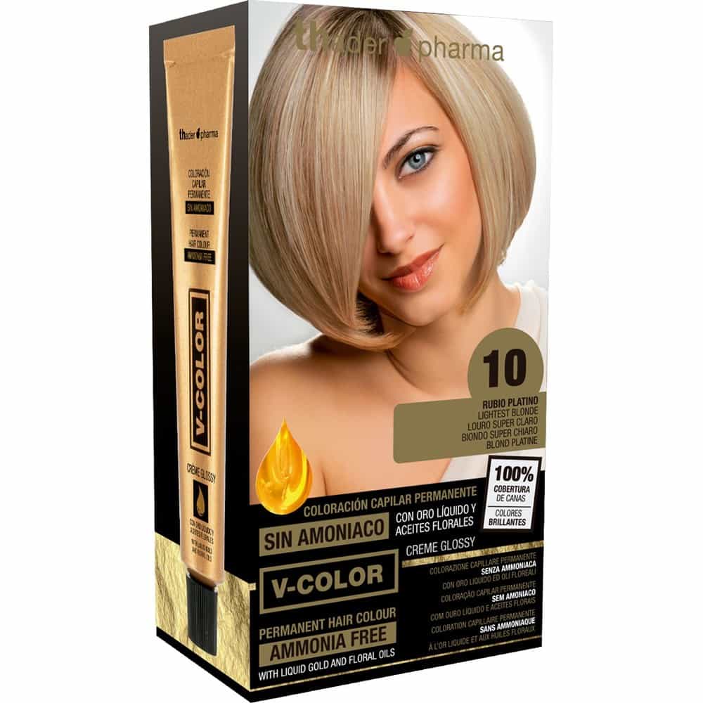 TH PHARMA VITALIA SIN AMONIACO COLORACION CAPILAR PERMANENTE COLOR 10 RUBIO PLATINO