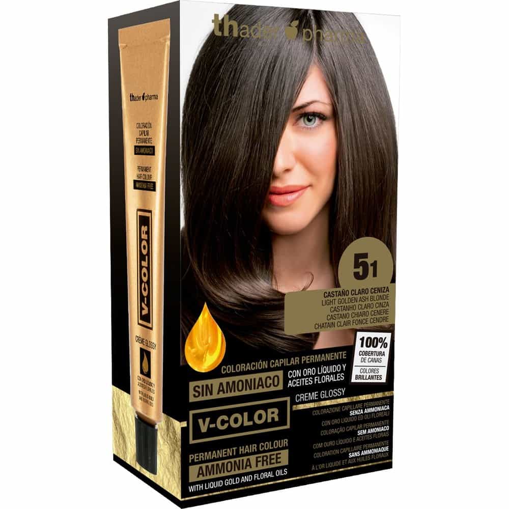 TH PHARMA VITALIA SIN AMONIACO COLORACION CAPILAR PERMANENTE COLOR 5.1 CASTAÑO CLARO CENIZA