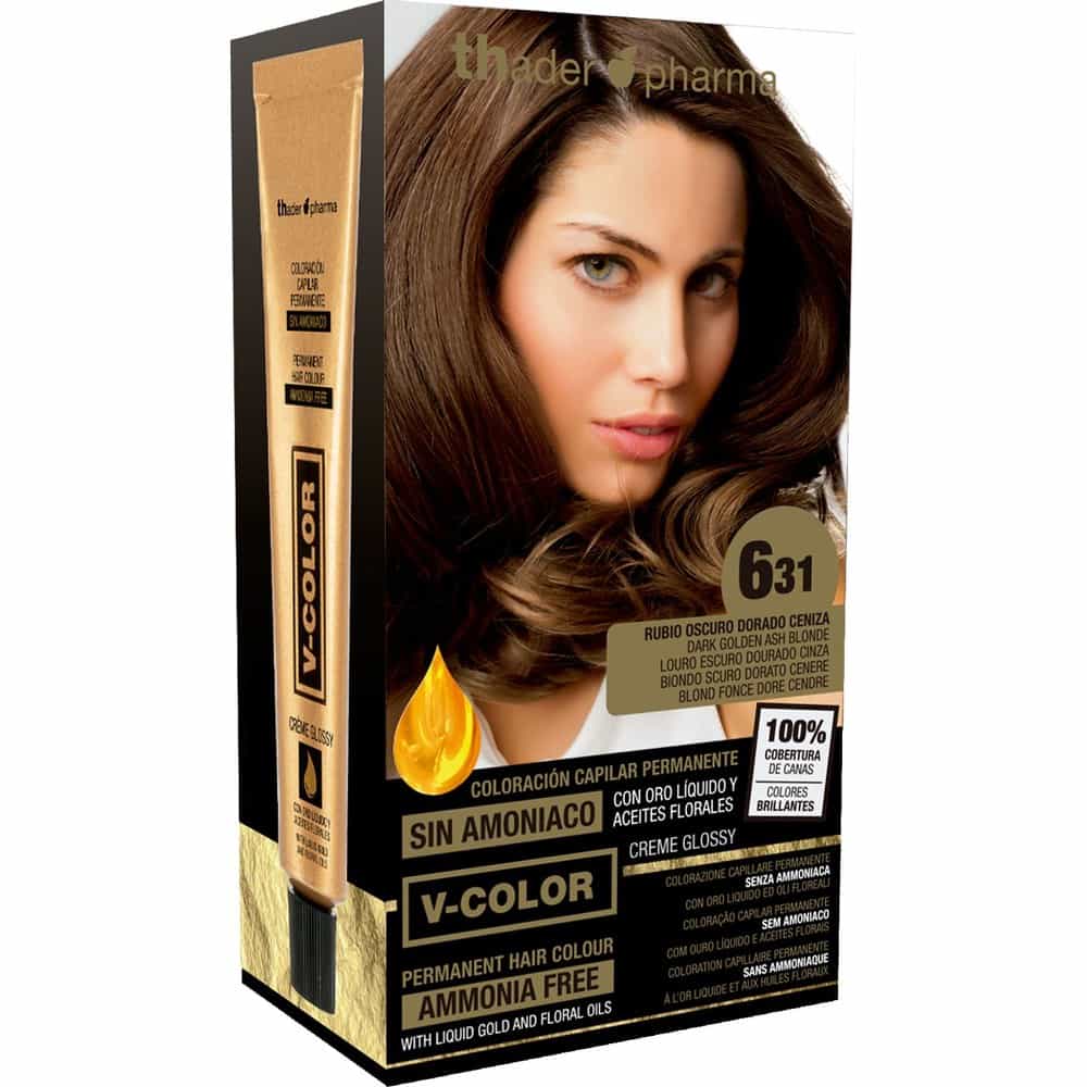 TH PHARMA VITALIA SIN AMONIACO COLORACION CAPILAR PERMANENTE COLOR 6.31 RUBIO OSCURO DORADO CENIZA