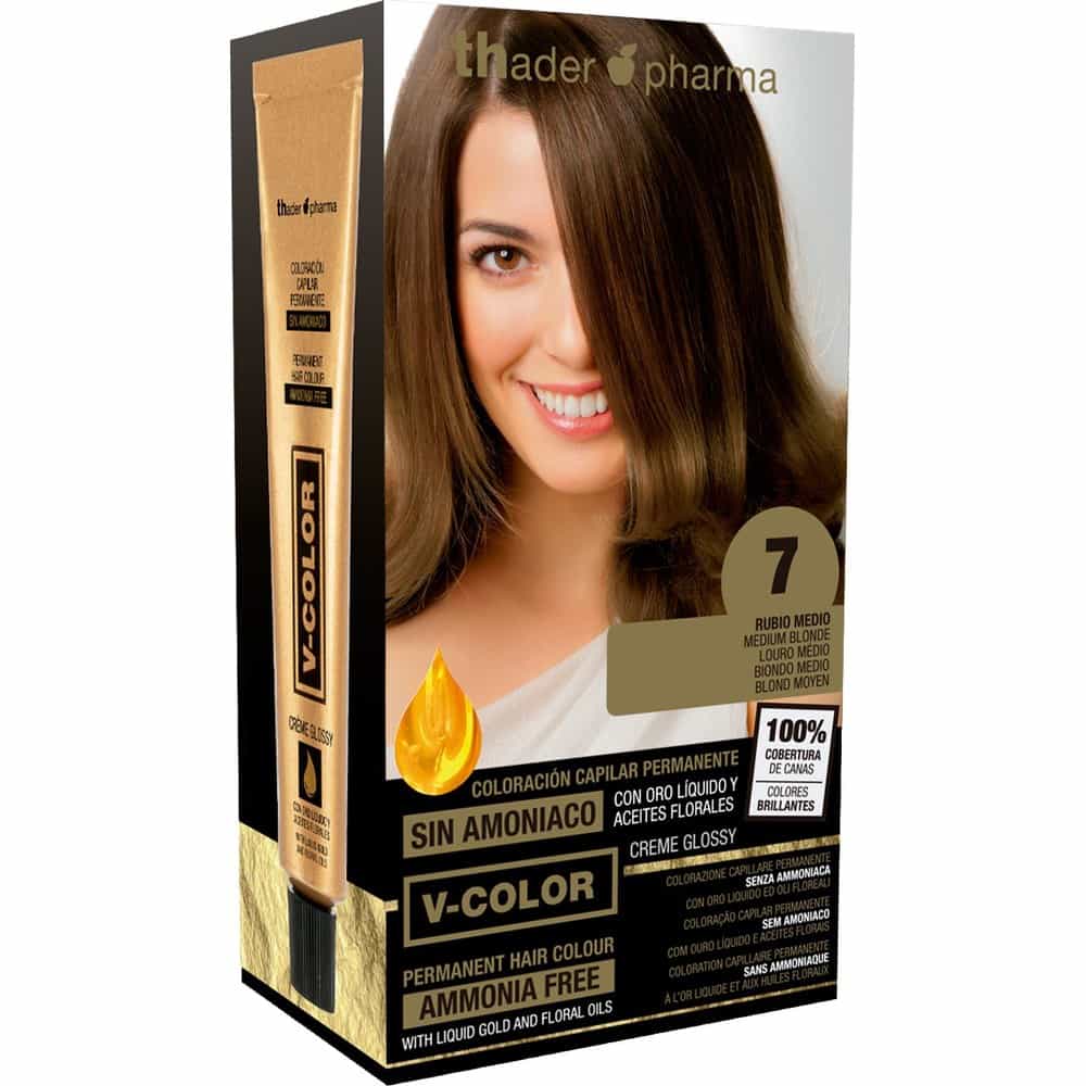 TH PHARMA VITALIA SIN AMONIACO COLORACION CAPILAR PERMANENTE COLOR 7 RUBIO MEDIO