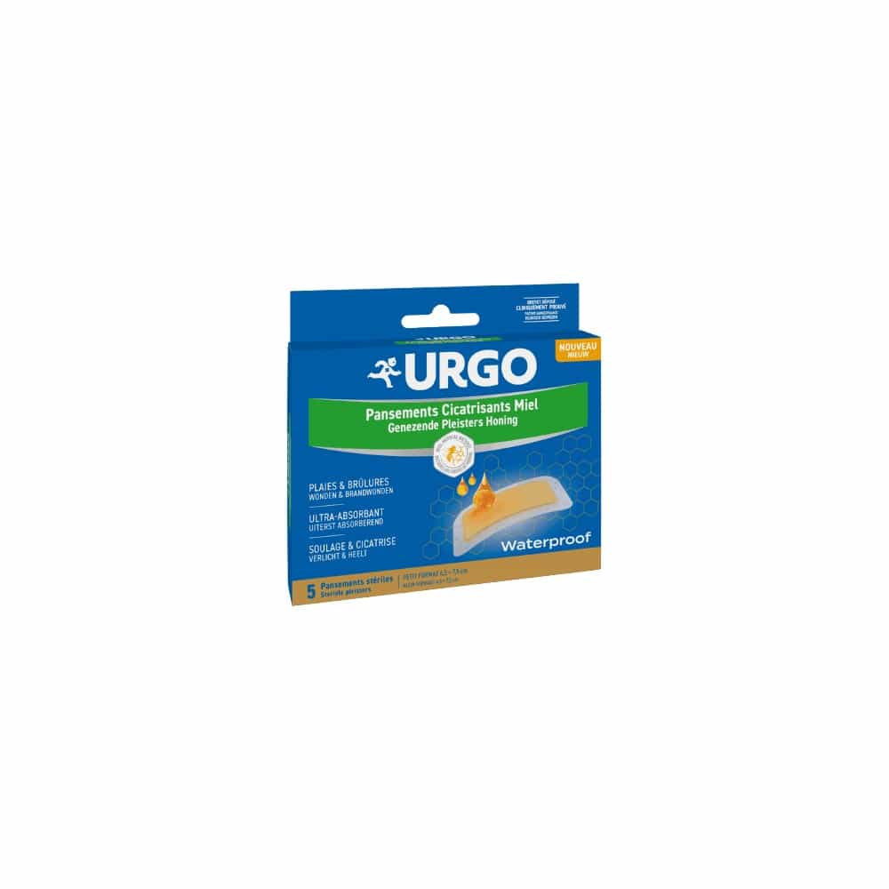 URGO APOSITOS CICATRIZANTES MIEL 5 UNIDADES 7,5 cm x 4,5 cm