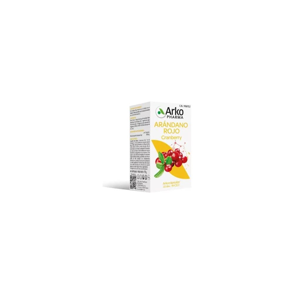 ARKOPHARMA ARANDANO ROJO BIO 45 CAPSULAS — imagen 1