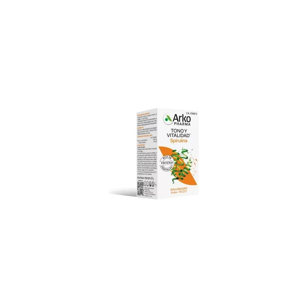 ARKOCAPSULAS SPIRULINA BIO 45 CAPSULAS — imagen 1
