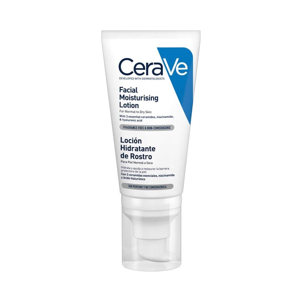 CERAVE LOCION HIDRATANTE DE ROSTRO PIEL NORMAL 1 ENVASE 52 ml — imagen 1