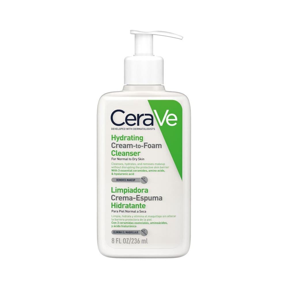 CERAVE LIMPIADORA CREMA ESPUMA HIDRATANTE 1 ENVASE 236 ml — imagen 1