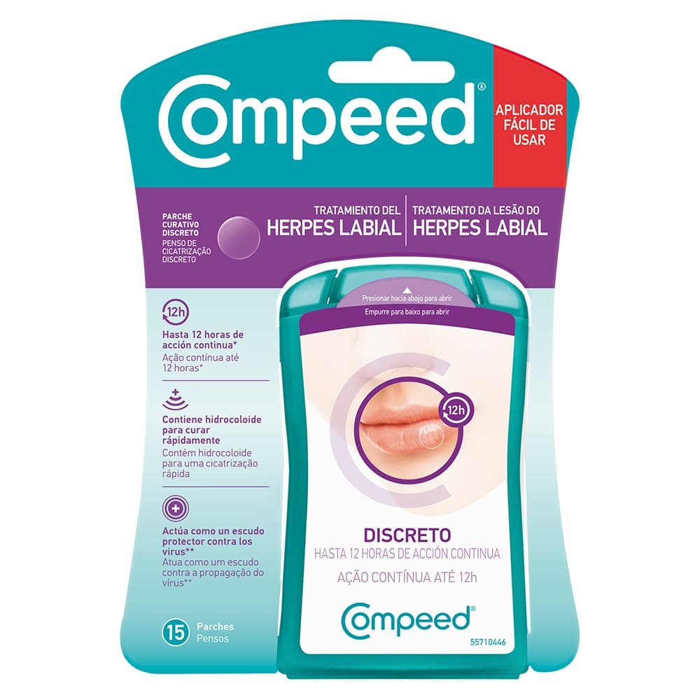 COMPEED HERPES LABIAL 15 PARCHES — imagen 1