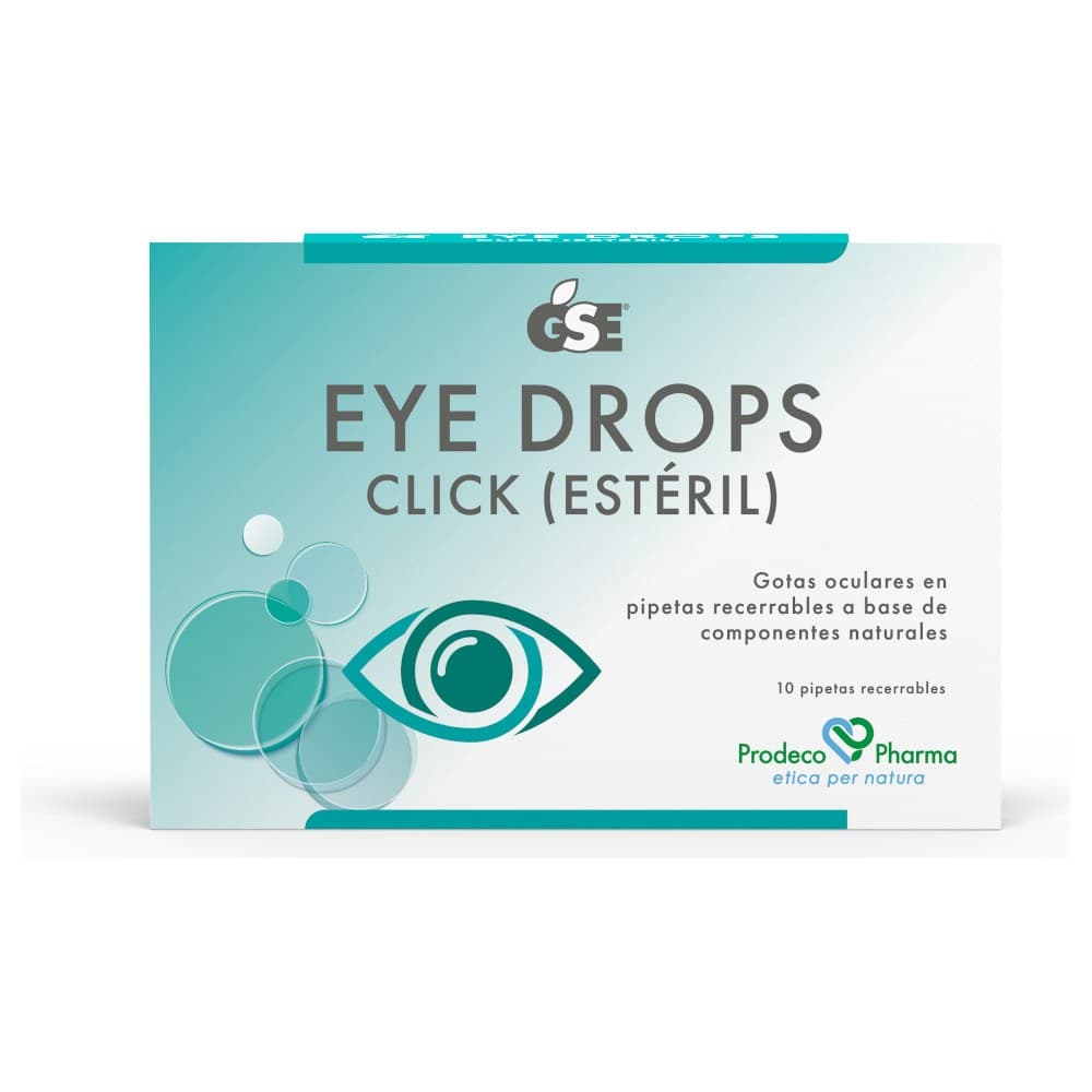 GSE EYE DROPS CLICK 10 PIPETAS RECERRABLES 0,5 ml — imagen 1
