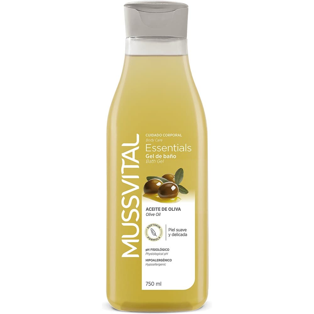 MUSSVITAL GEL BAÑO OLIVA 750ML — imagen 1