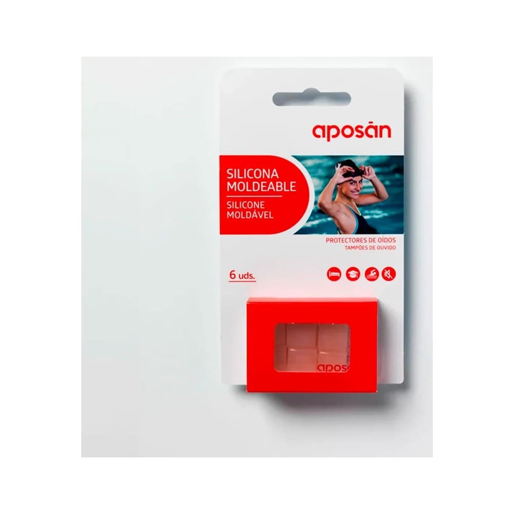 TAPONES OIDOS SILICONA APOSAN 6 UNIDADES — imagen 1
