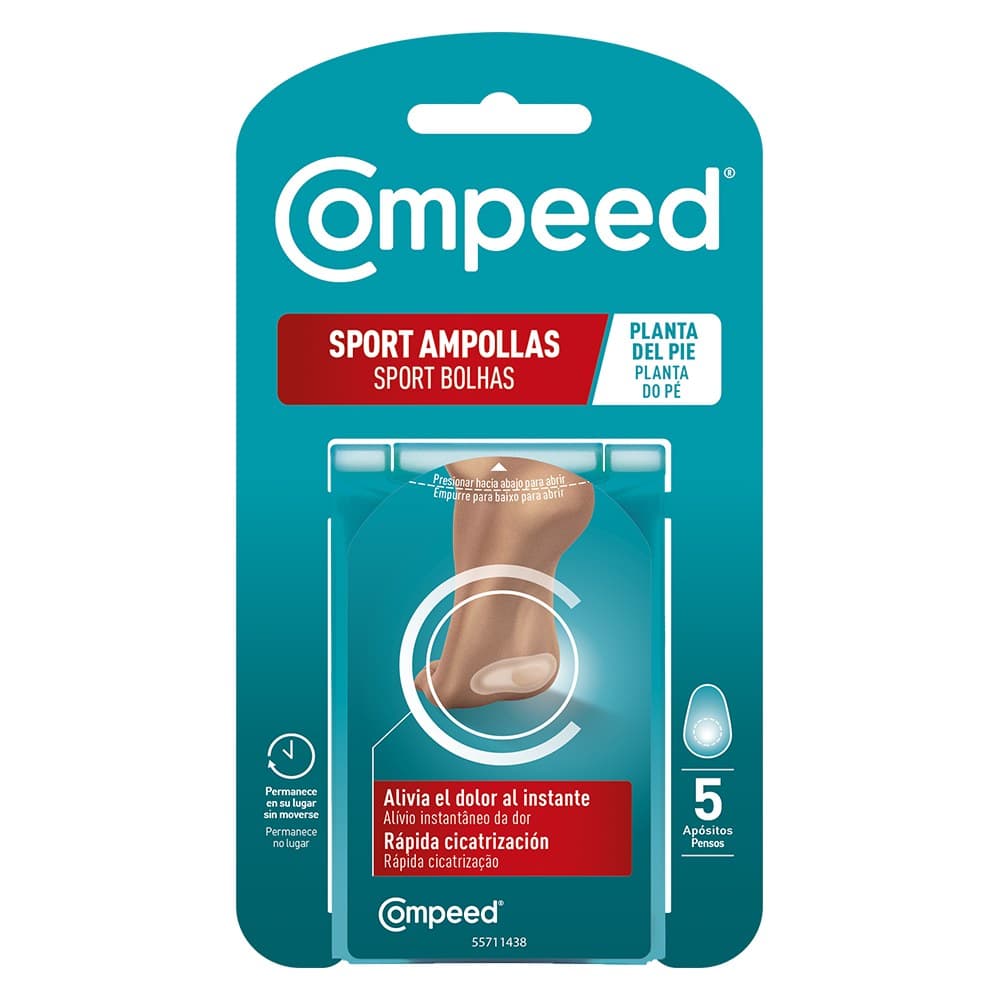 COMPEED SPORT AMPOLLAS PLANTA DEL PIE 5 UNIDADES — imagen 1