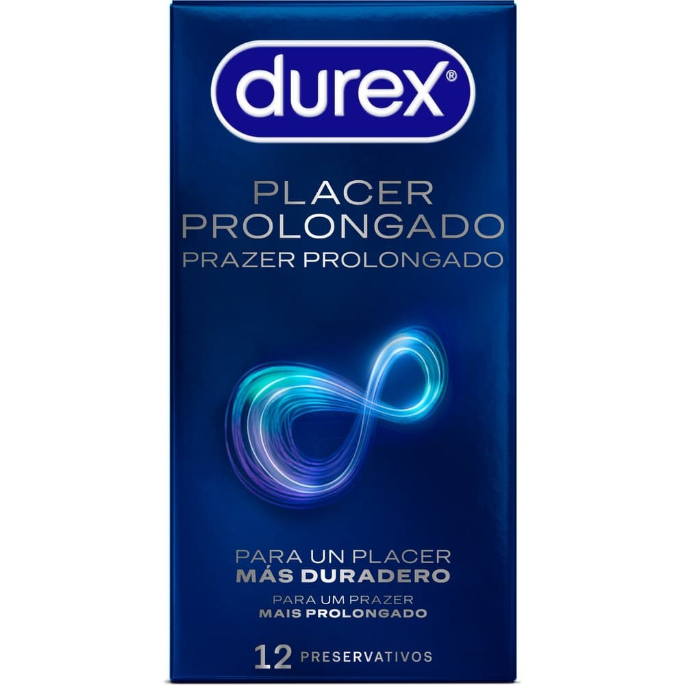 DUREX PLACER PROLONGADO PRESERVATIVOS 12 UNIDADES — imagen 1
