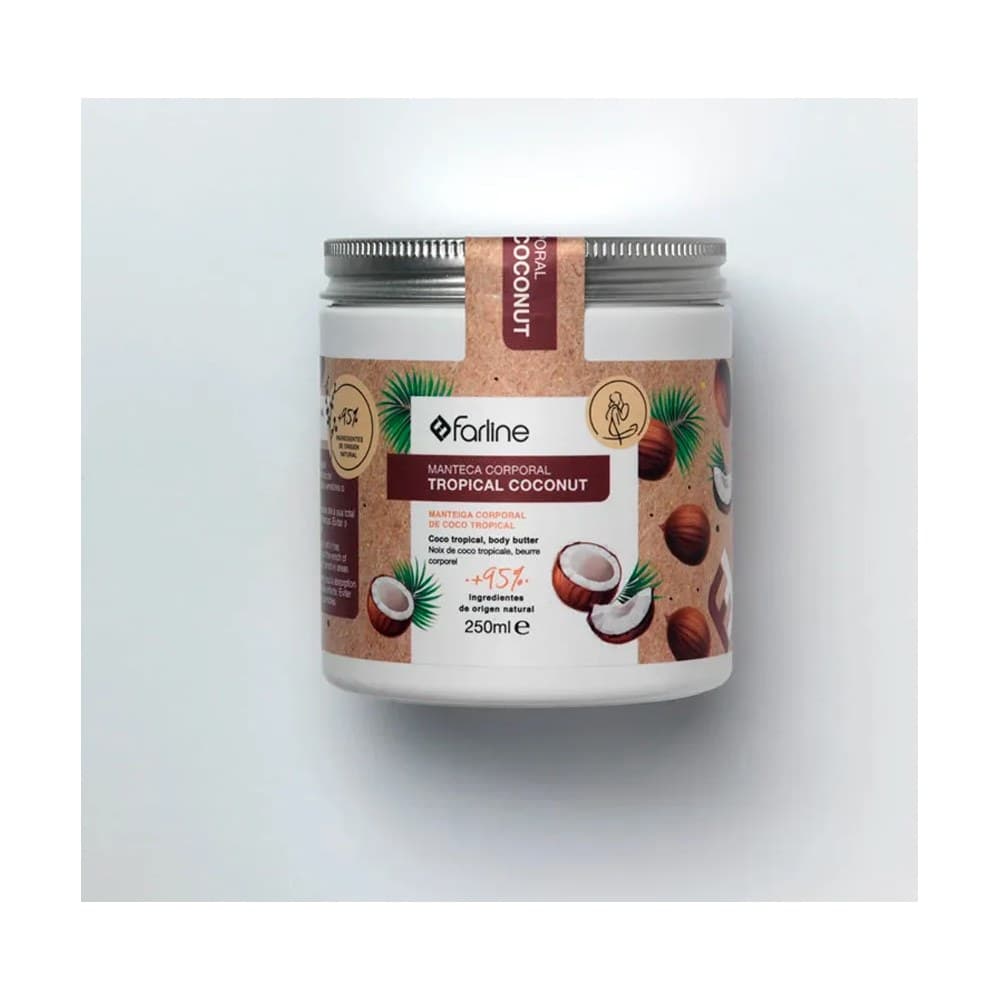 FARLINE MANTECA CORPORAL TROPICAL COCONUT 1 ENVASE 250 ml — imagen 1