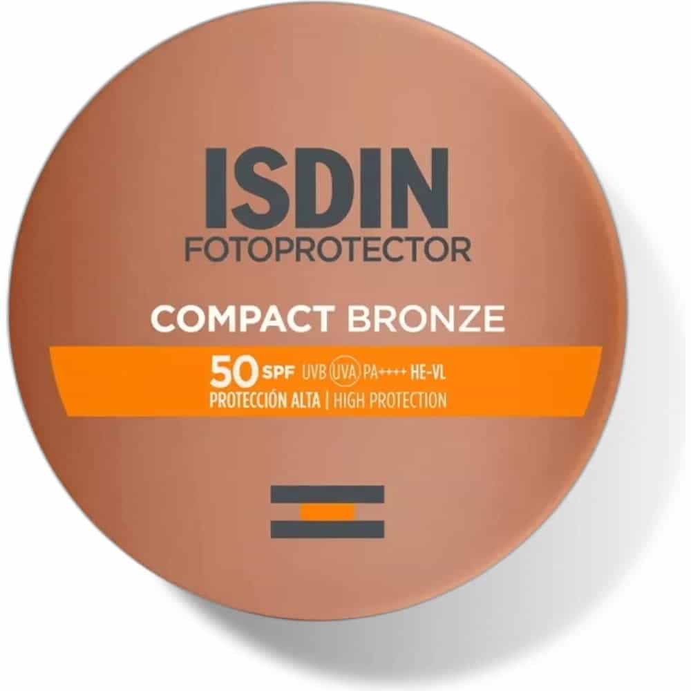 FOTOPROTECTOR ISDIN COMPACT SPF 50+ MAQUILLAJE COMPACTO OIL-FREE 1 ENVASE 10 g COLOR BRONCE