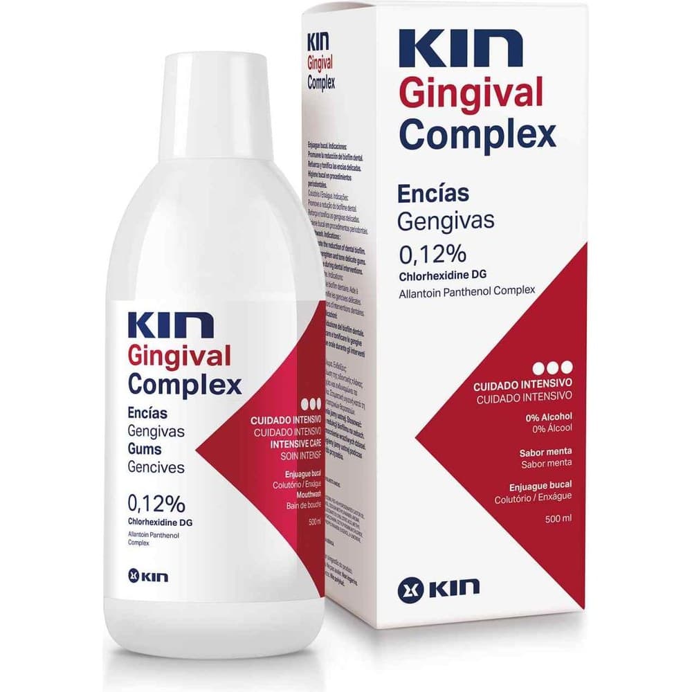 KIN GINGIVAL ENJUAGUE BUCAL 1 FRASCO 500 ml SABOR MENTA — imagen 1