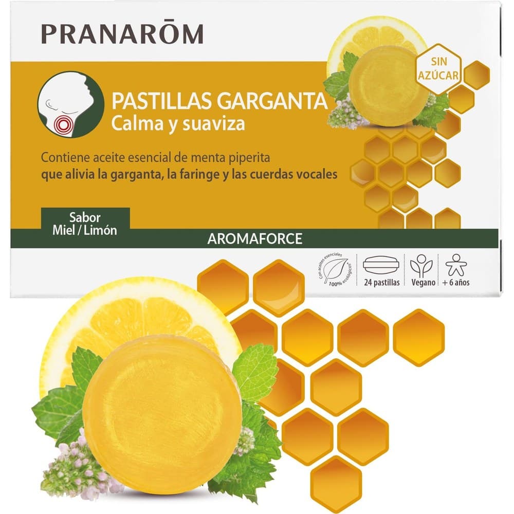 PASTILLAS PRANAROM GARGANTA MIEL 24PAST — imagen 1