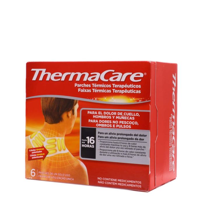 THERMACARE PARCHE TERMICO CUELLO HOMBRO MUÑECA 6 PARCHES