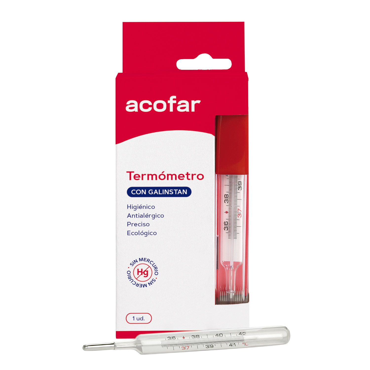 TERMOMETRO CON GALINSTAN ACOFAR 1 UNIDAD