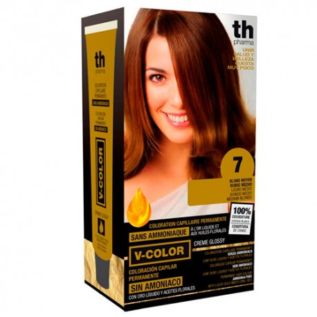 TH PHARMA VITALIA SIN AMONIACO COLORACION CAPILAR PERMANENTE COLOR 7 RUBIO MEDIO