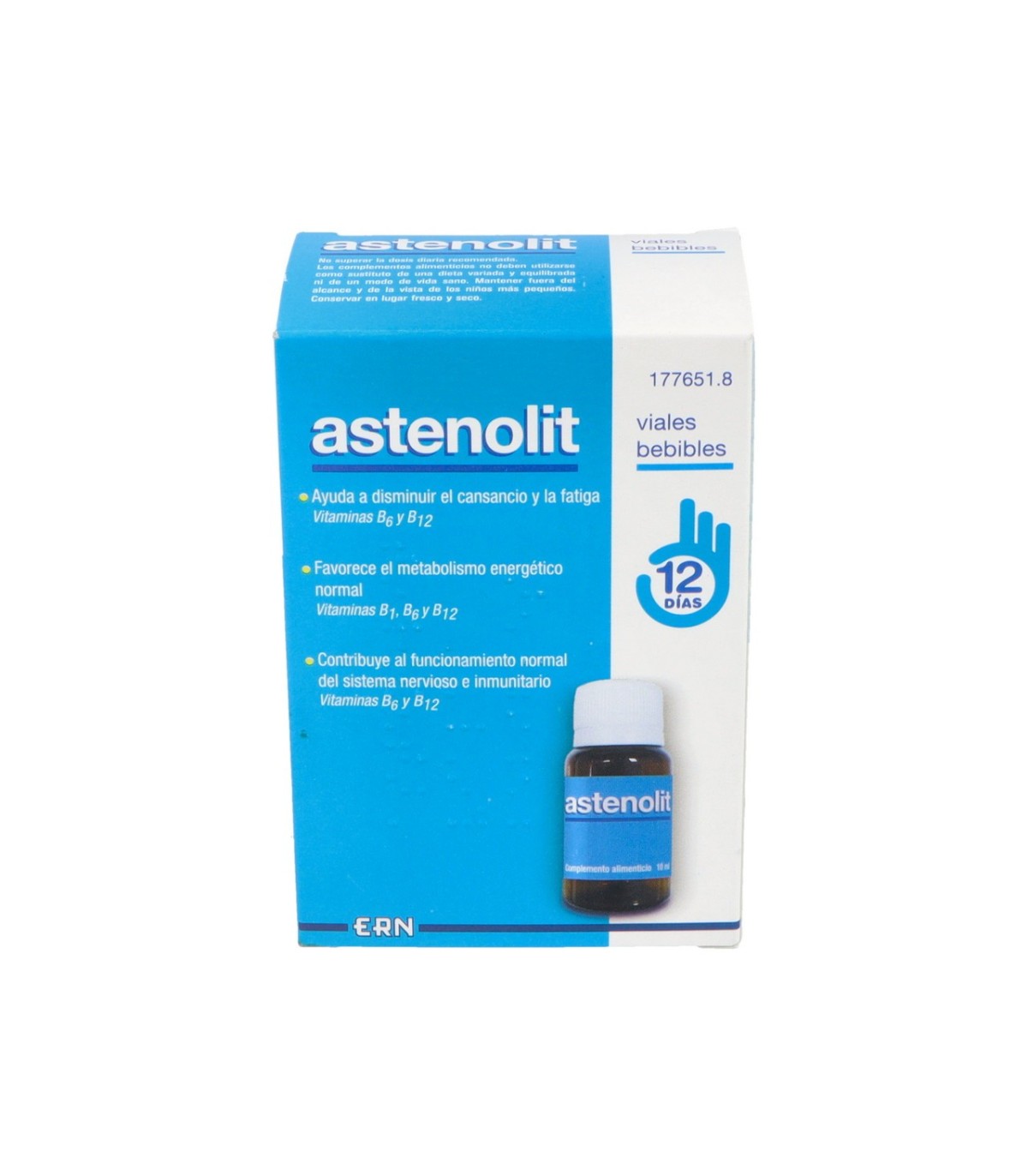 ASTENOLIT 12 VIALES BEBIBLES 10 ml
