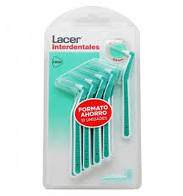 CEPILLO INTERDENTAL LACER ANGULAR EXTRAFINO 10 UNIDADES