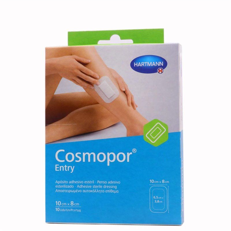 COSMOPOR ENTRY APOSITO ESTERIL 10 UNIDADES 10 cm x 8 cm