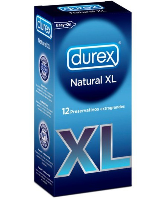 DUREX NATURAL XL PRESERVATIVOS 12 UNIDADES