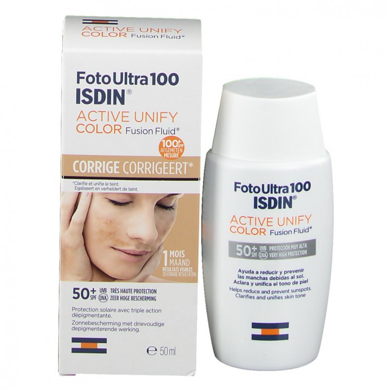ISDIN FOTOULTRA 100 ACTIVE UNIFY 1 ENVASE 50 ml COLOR