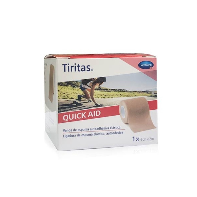 TIRITAS QUICK AID APOSITO ADHESIVO COLOR PIEL 6 CM X 2 M 1 U